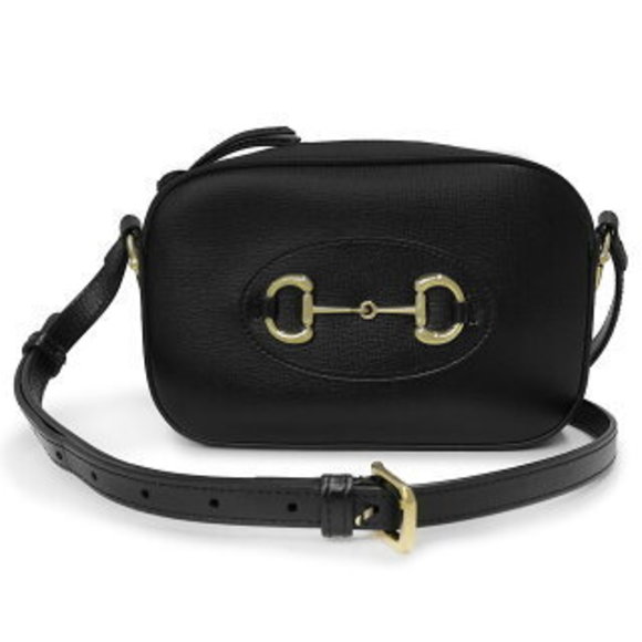 Gucci Horsebit Camera Crossbody Black Leather - Picture 1 of 9